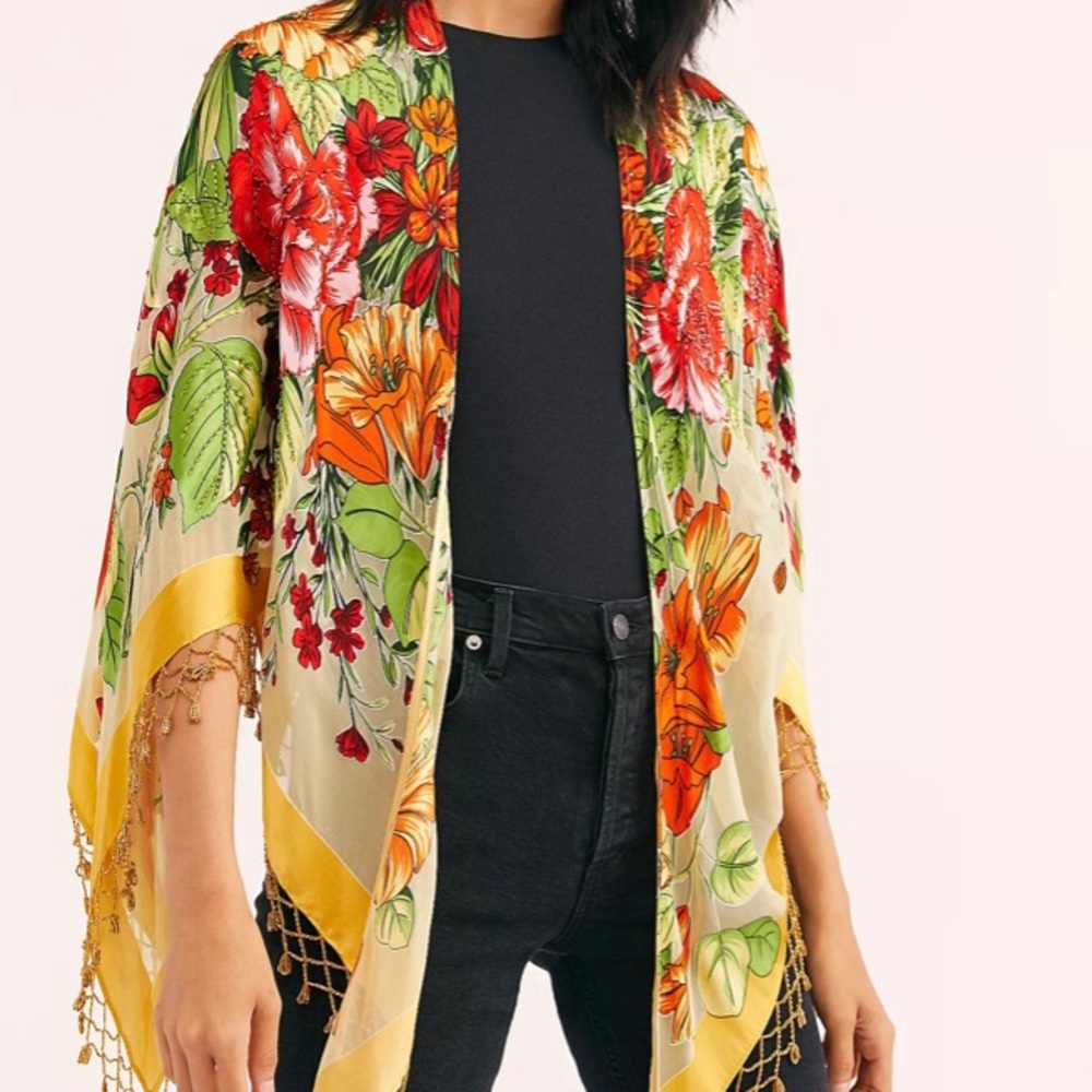 Rosalita Burnout Butterfly Kimono